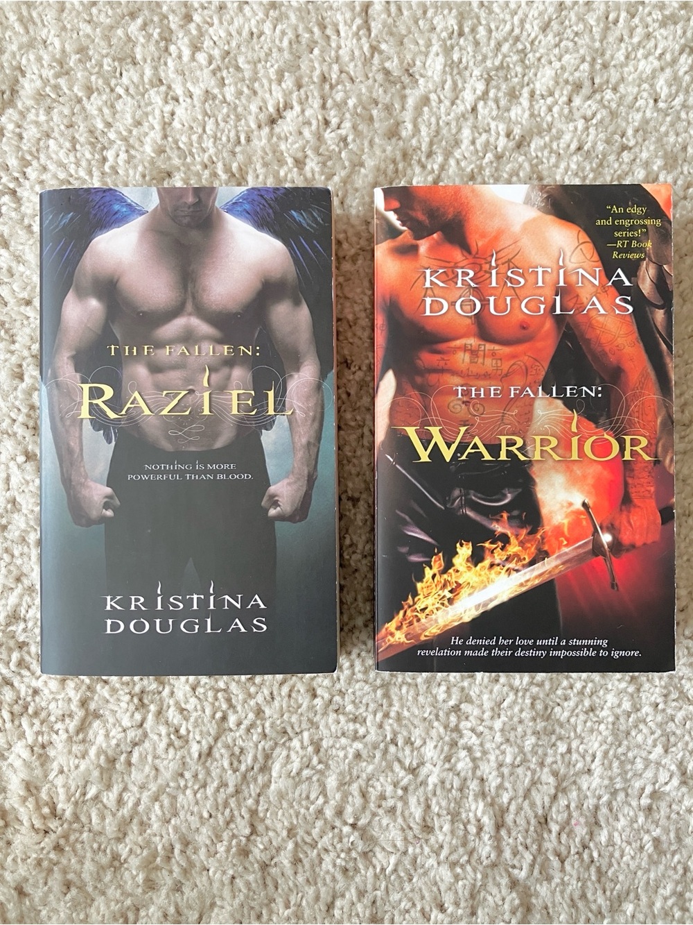 The Fallen Series Paperback Books - Raziel & Warrior by Kristina Douglas